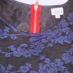 NAVY & BLACK FLORAL DRESS